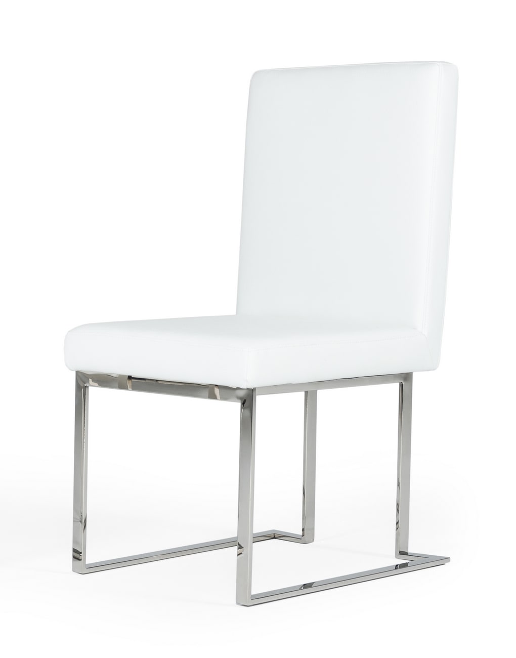 Modrest Fowler Modern White Leatherette Dining Chair Set Of 2 Model VGVCB8866-WHT