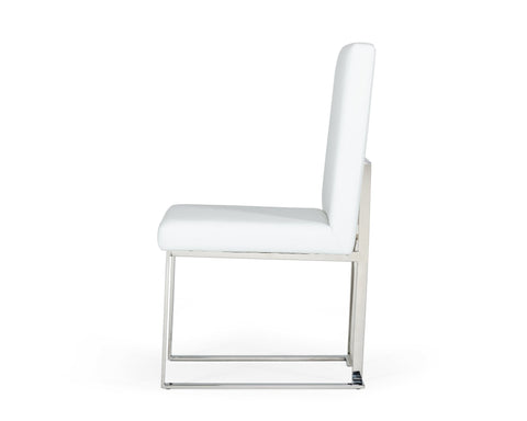 Modrest Fowler Modern White Leatherette Dining Chair (Set of 2) By VIG Furniture