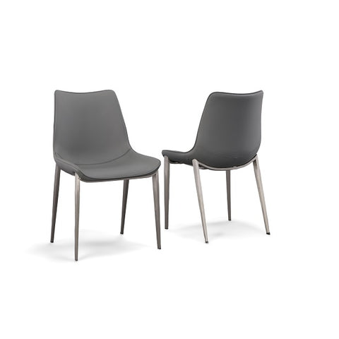 Modrest Frasier Modern Grey Eco Leather Dining Chair (Set of 2) By VIG Furniture