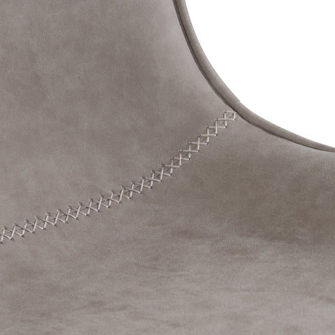 Modrest Frasier Modern Light Grey Eco Leather Dining Chair (Set Of 2) Model VGHR-3505-GRY-M11