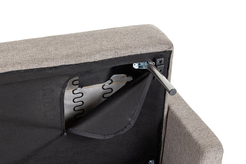 Divani Casa Fredonia Modern Grey Fabric Sofa Bed Model VGMB-1901-GRY