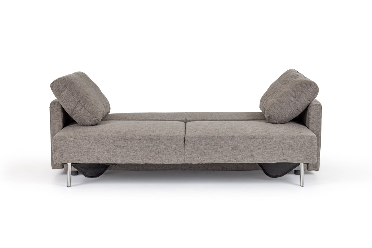 Divani Casa Fredonia Modern Grey Fabric Sofa Bed Model VGMB-1901-GRY