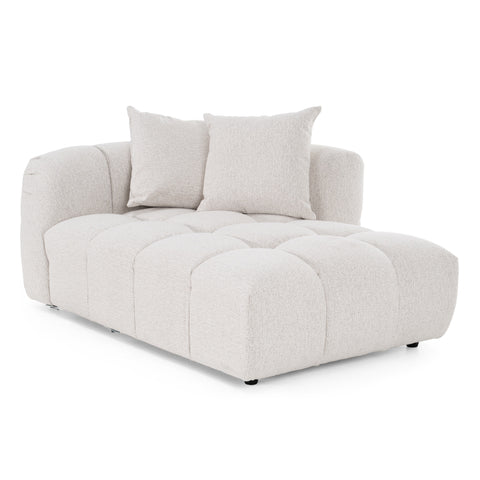 Divani Casa Freya Modern Beige Fabric Sectional With Console Model VGOD-RD-047-BGE