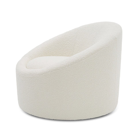 Modrest Frontier Glam White Fabric Accent Chair Model VGOD-ZW-993-WHT-CH