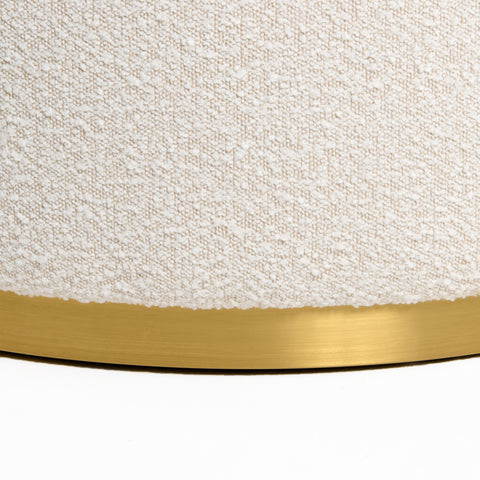 Divani Casa Frontier Glam Beige Fabric Curved Sectional Sofa With Beige Pillows Model VGOD-ZW-943-BGE2-SECT