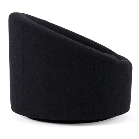 Modrest Frontier Glam Black Fabric Accent Chair Model VGOD-ZW-993-BLK