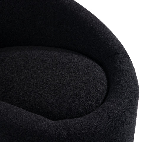 Modrest Frontier Glam Black Fabric Accent Chair Model VGOD-ZW-993-BLK