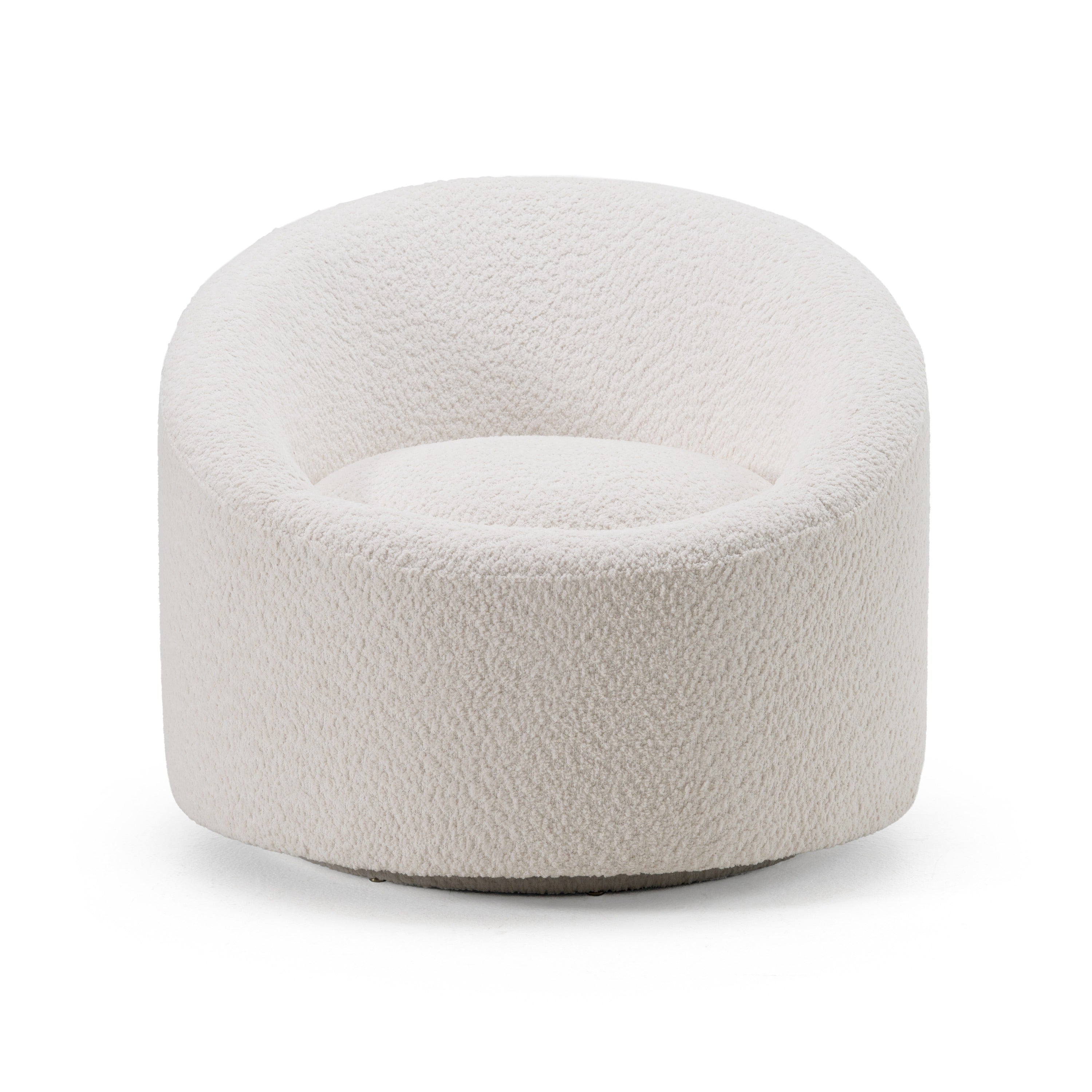 Modrest Frontier Glam Off White Fabric Accent Chair Model VGOD-ZW-993-G468-1A