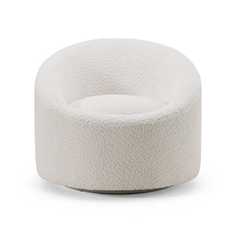 Modrest Frontier Glam Off White Fabric Accent Chair Model VGOD-ZW-993-G468-1A