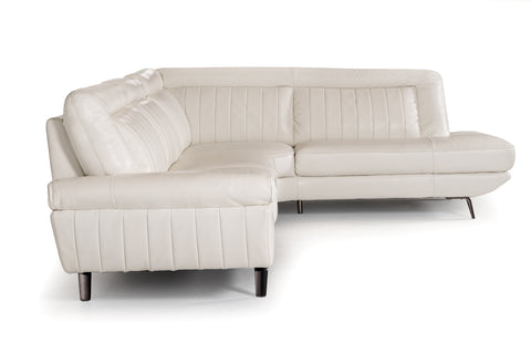 Divani Casa Galway Modern White Leather Sectional Sofa Model VGKK5112-WHT
