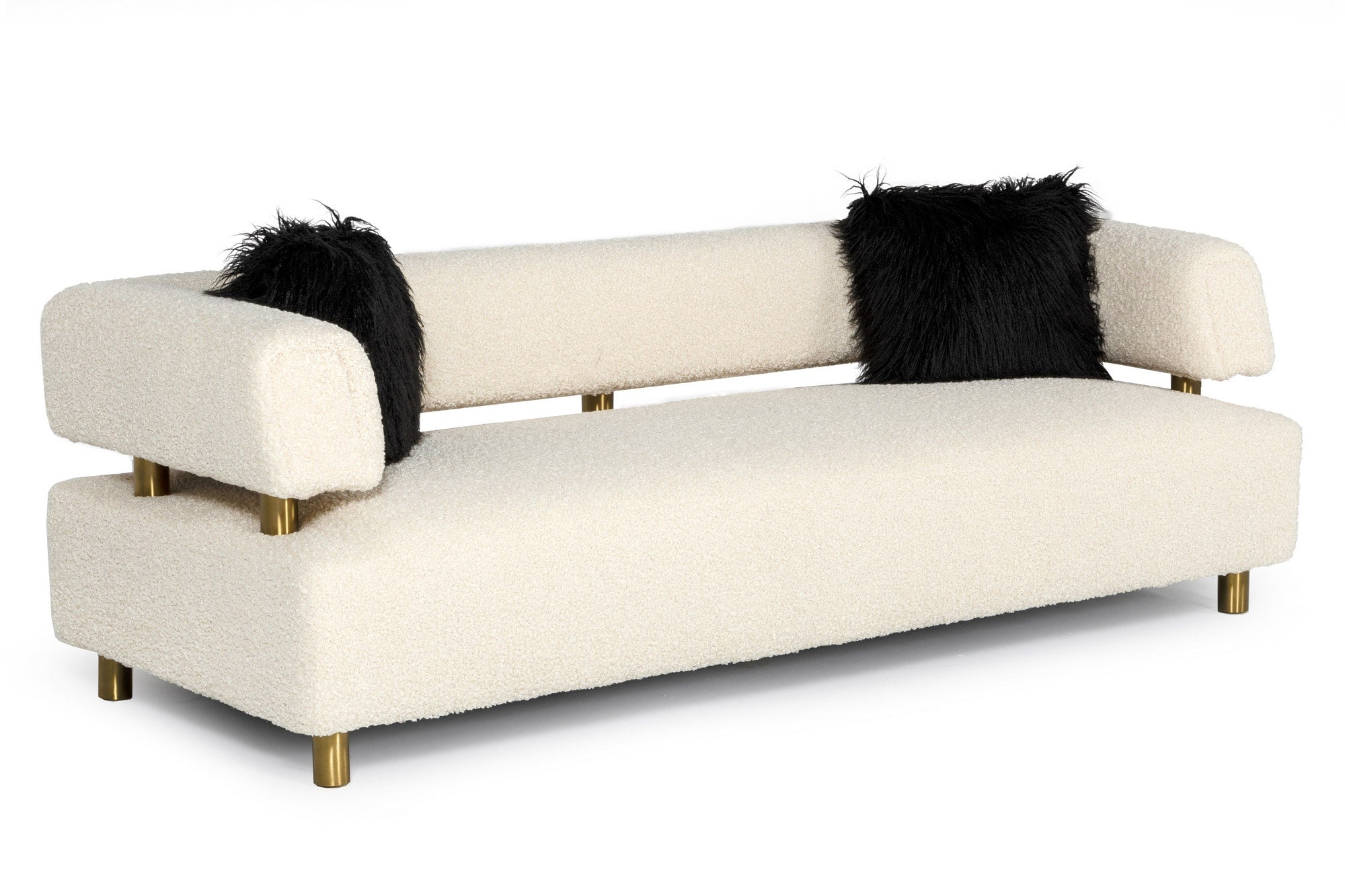 Divani Casa Gannet Glam Beige Fabric Sofa Model VGODZW-944
