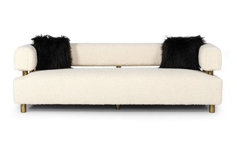 Divani Casa Gannet Glam Beige Fabric Sofa Model VGODZW-944
