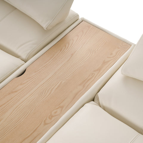 Divani Casa Garfield Modern Off White Leather 7 Piece Modular Sectional Model VGKK-KF.7120-SET-OFFW