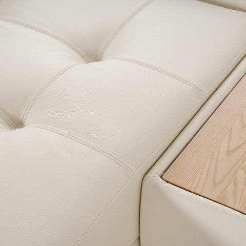 Divani Casa Garfield Modern Off White Leather 7 Piece Modular Sectional Model VGKK-KF.7120-SET-OFFW