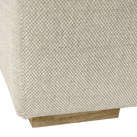 Daphne Flax and Natural Wood Legs Chaise Sectional