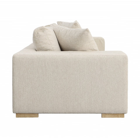 Estella Ecru with Natural Legs Sofa