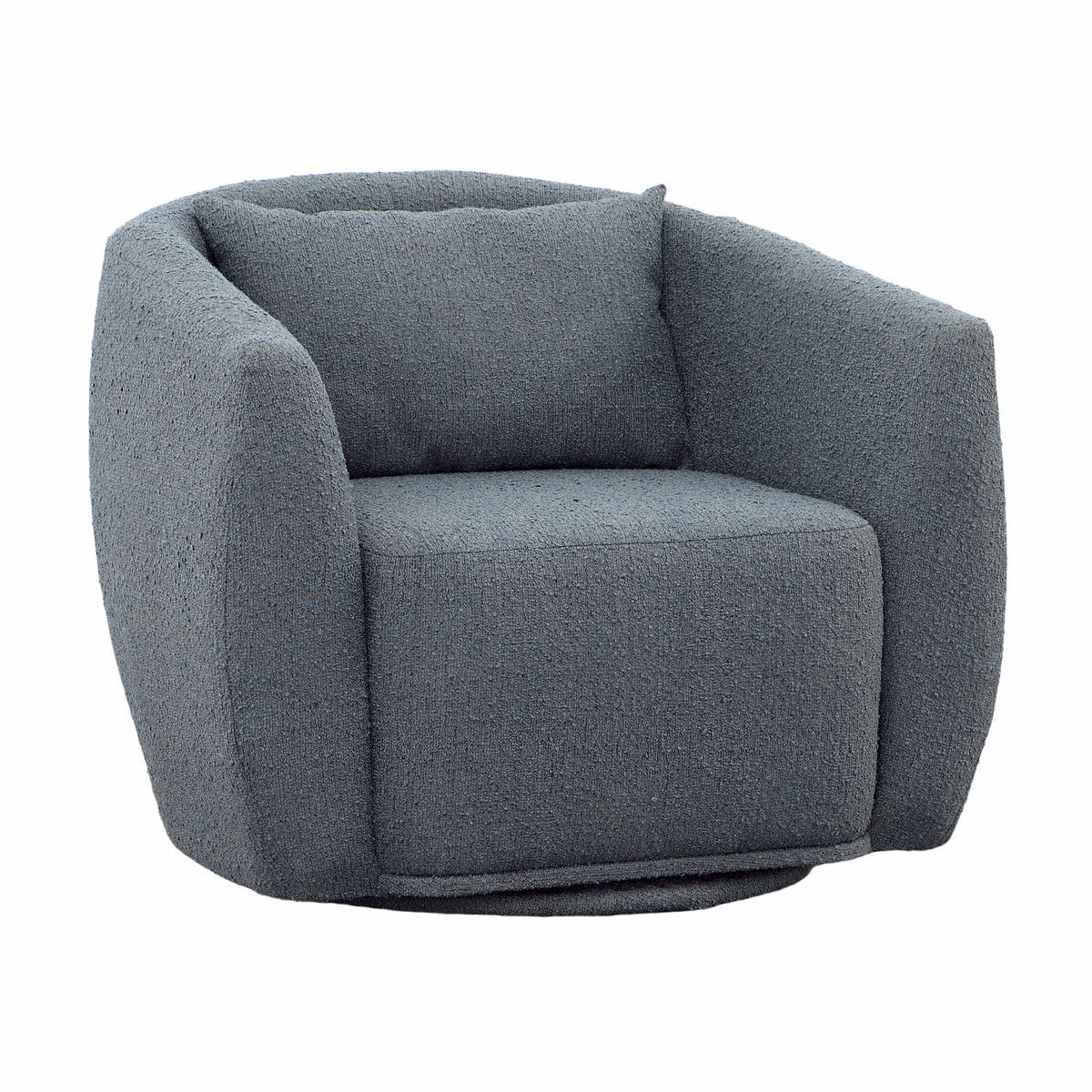 Lydia Slate Blue Swivel Chair