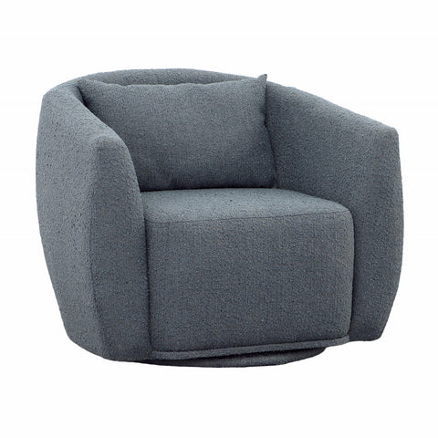 Lydia Slate Blue Swivel Chair