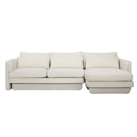 Valentino Toscana Ivory Chaise Sectional