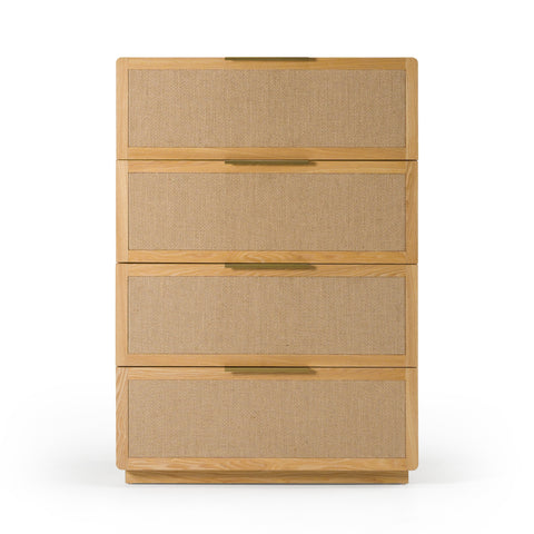 Modrest Gavin Modern Natural Ash & Rattan Chest Model VGVC-J2411-4H-NAT