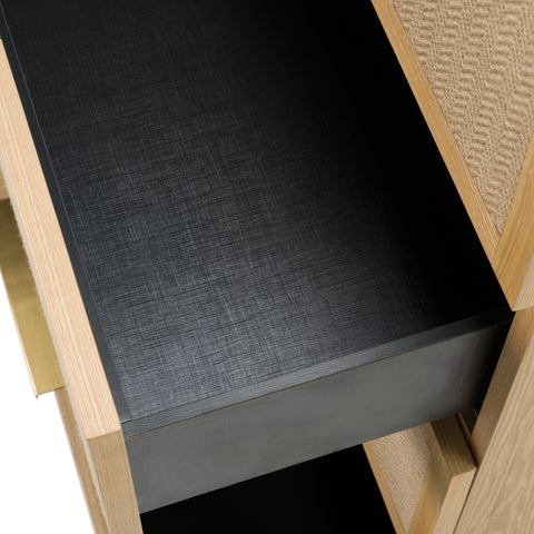 Modrest Gavin Modern Natural Ash & Rattan Chest Model VGVC-J2411-4H-NAT