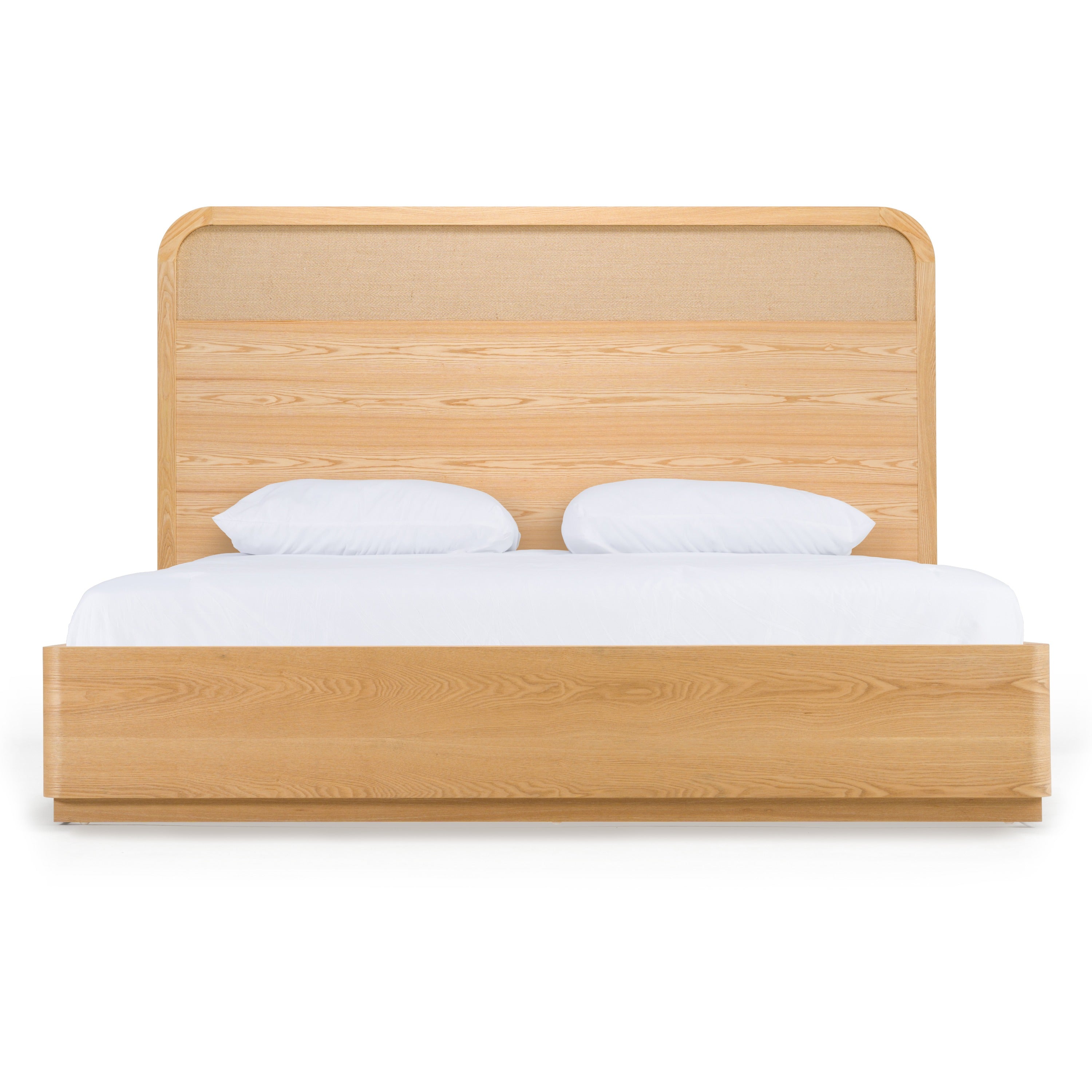 Modrest Gavin Modern Natural Ash & Rattan Bed Model VGVC-BD2411-BED-NAT