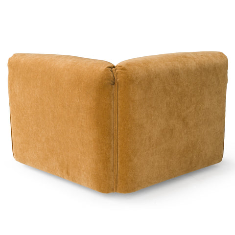 Divani Casa Gene Modern Ochre Fabric Modular Corner Sectional Seat Model VGSX-F6062-C-OCHRE