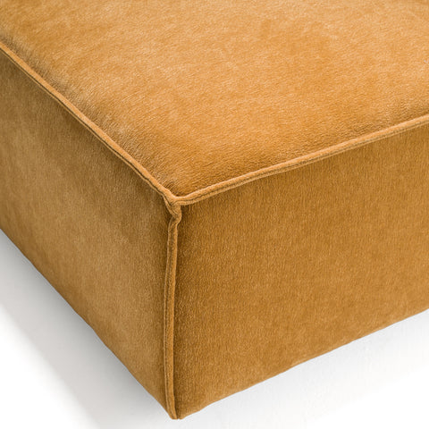 Divani Casa Gene Modern Ochre Fabric Modular Corner Sectional Seat Model VGSX-F6062-C-OCHRE