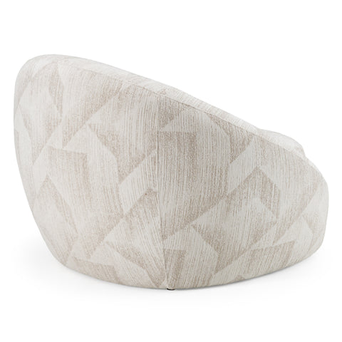 Divani Casa Gentle Modern Beige Pattern Fabric Accent Chair Model VGOD-ZW-24037-CHR-BGE