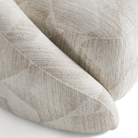 Divani Casa Gentle Modern Beige Pattern Fabric Accent Chair Model VGOD-ZW-24037-CHR-BGE