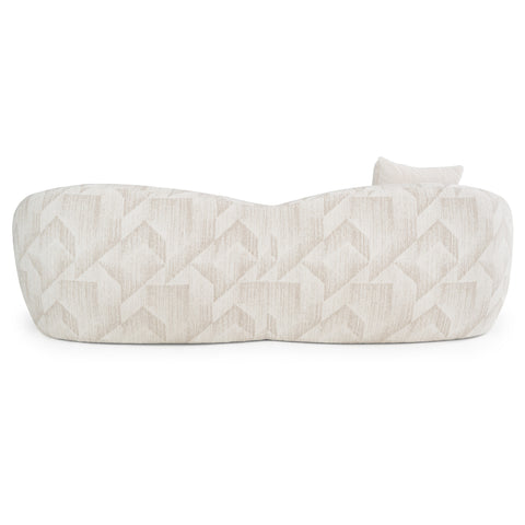 Divani Casa Gentle Modern Beige Pattern Fabric Sofa Model VGOD-ZW-24037-SOFA-BGE