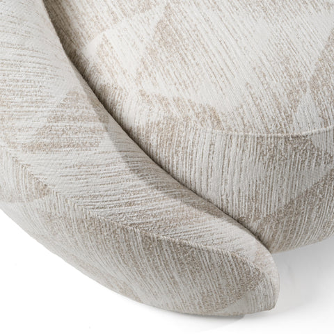 Divani Casa Gentle Modern Beige Pattern Fabric Sofa Model VGOD-ZW-24037-SOFA-BGE