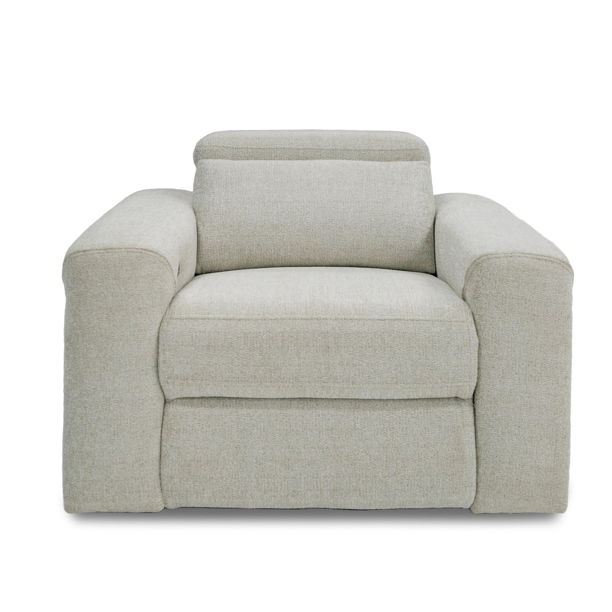 Divani Casa Gering Modern Beige Fabric Power Recliner Chair Model VGMB-R191-P2-RCLN-BGE