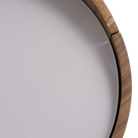 Modrest Geneva Modern Walnut Round Nightstand Model VGWCC522B-WAL