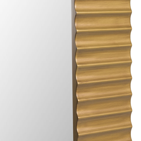 Modrest Glinda Modern Brushed Brass Floor Mirror Model VGHB429G2-BRS