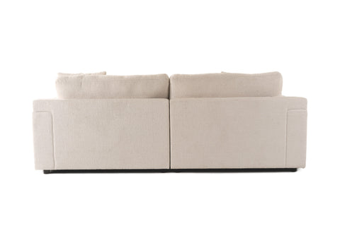 Divani Casa Gloria Modern White Fabric Sofa Model VGSX-22052-SOFA-PRL