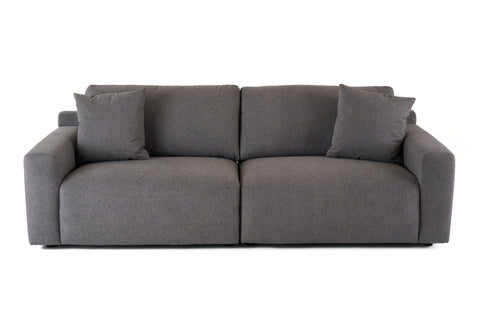 Divani Casa Gloria Modern Grey Fabric Sofa Model VGSX-22052-SOFA-SILT