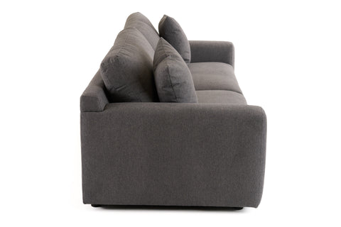 Divani Casa Gloria Modern Grey Fabric Sofa Model VGSX-22052-SOFA-SILT