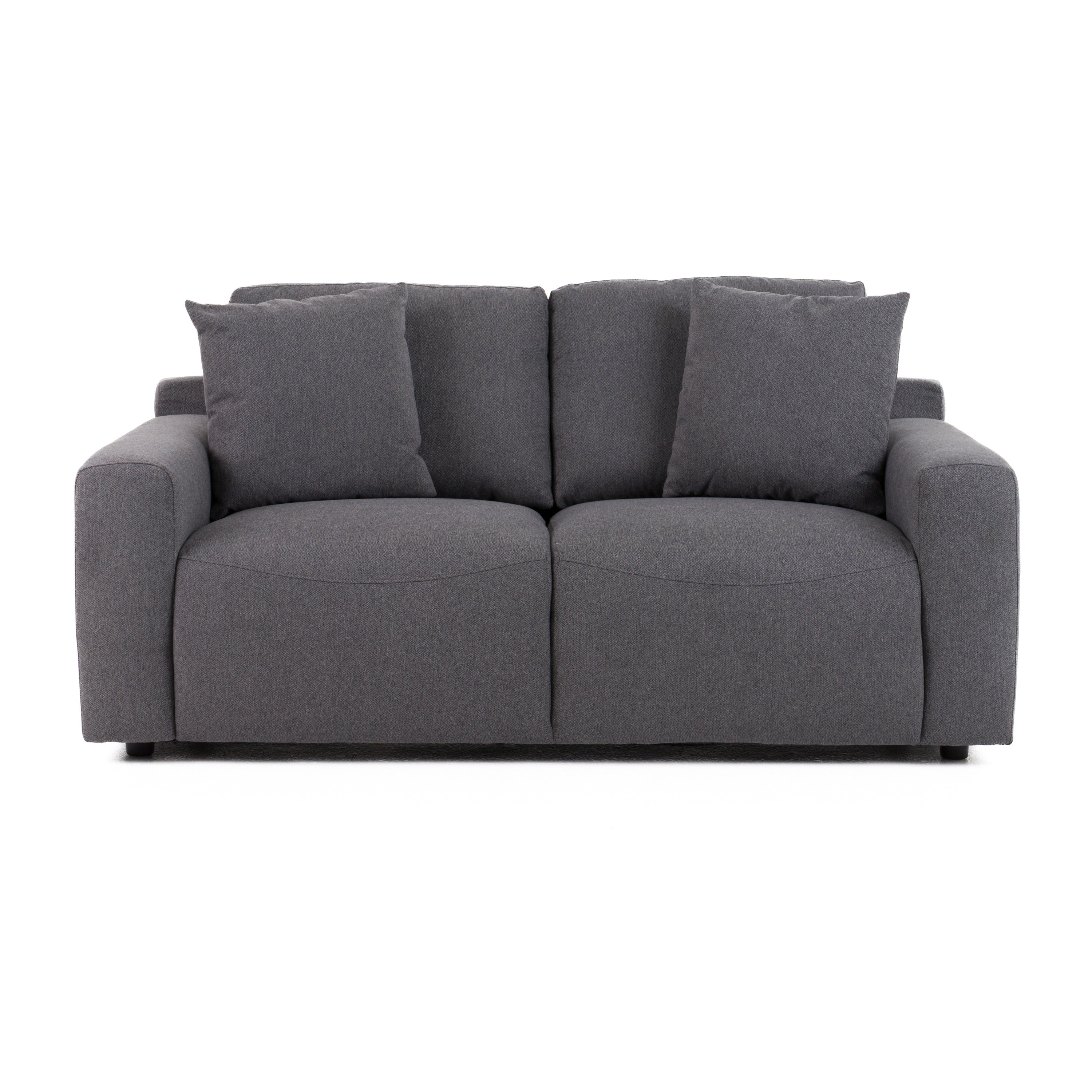 Divani Casa Gloria Modern Grey Fabric Loveseat Model VGSX-22052-LOVE-SILT