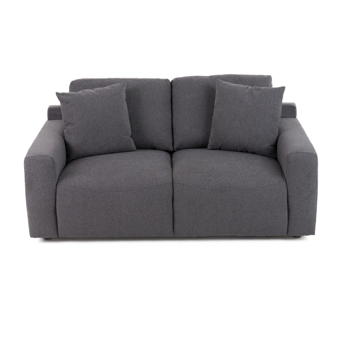 Divani Casa Gloria Modern Grey Fabric Loveseat Model VGSX-22052-LOVE-SILT