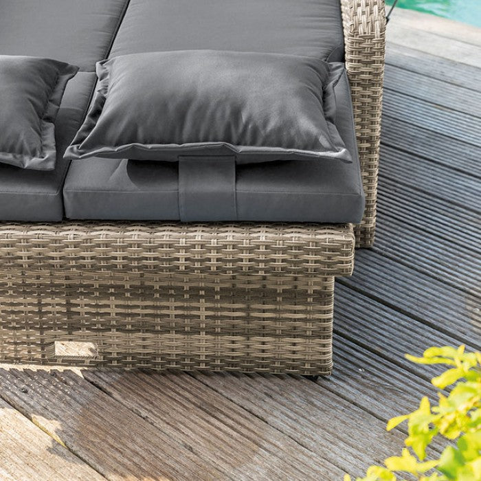 Bahia Tobago Reclining Chaise Lounge Model Gm-1009Br-Bench By Furniture Of America 