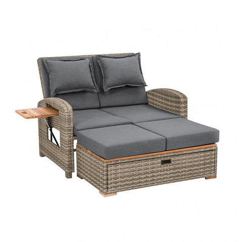 Bahia Tobago Reclining Chaise Lounge Model Gm-1009Br-Bench By Furniture Of America 