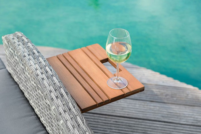 Bahia Tobago Reclining Chaise Lounge Model Gm-1009Gy-Bench By Furniture Of America 