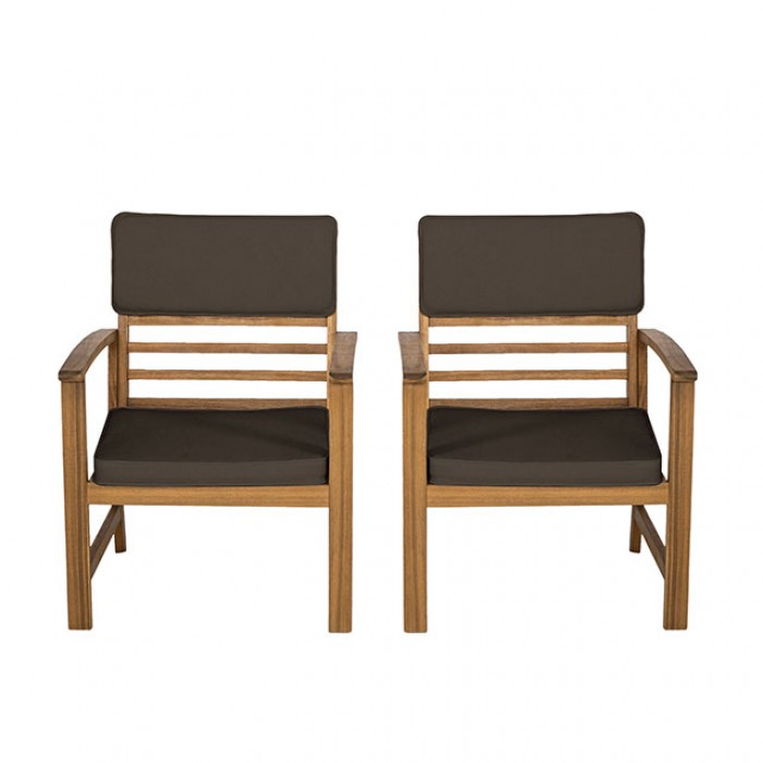 Hana 4 Pc. Patio Set Model Gm-1020Br-4Pk-Loveseat By Furniture Of America 