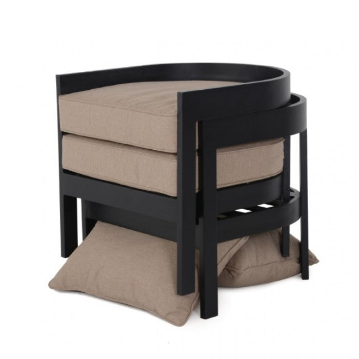 Lotus 3-Pc Patio Set Model Gm-1024Bk-3Pk-Chair By Furniture Of America 
