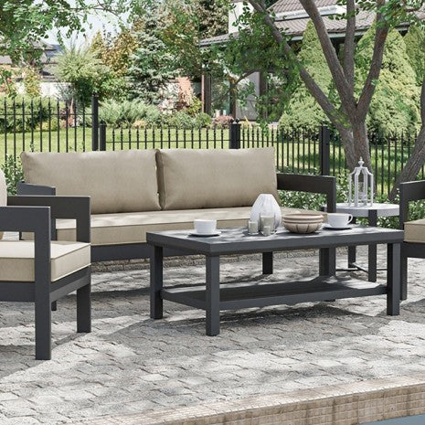 Lotus Sofa & Coffee Table Set Model Gm-1049Bk-2Pk-Table By Furniture Of America 