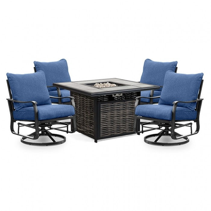 SEGOVIA SWIVEL GLIDER ARM CHAIR (2/CTN)