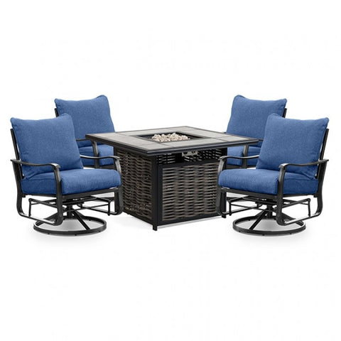 SEGOVIA SWIVEL GLIDER ARM CHAIR (2/CTN)