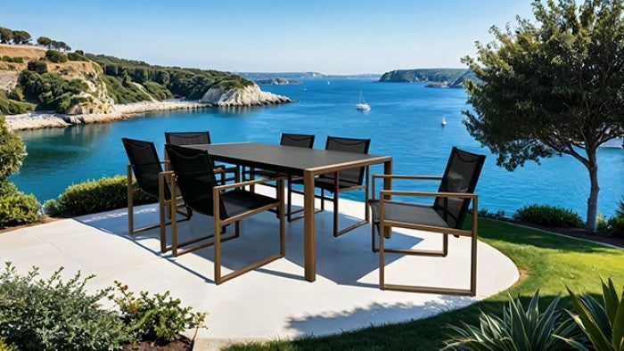 OSWEGO 8 PC. OUTDOOR DINING SET