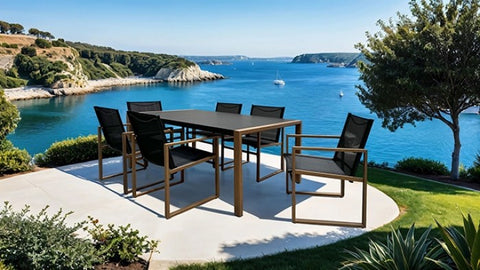 OSWEGO 8 PC. OUTDOOR DINING SET